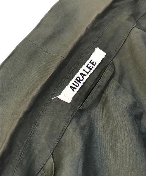 AURALEE（オーラリー）AURALEE (オーラリー) 18SS SHAWL COLLAR JACKET カーキ サイズ:3の古着・服飾アイテム