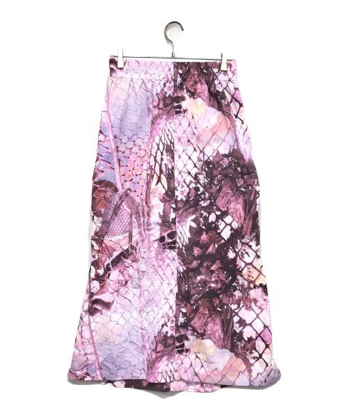 DIESEL（ディーゼル）DIESEL (ディーゼル) O-DIAMY-N1 グラフィックプリントスカート ピンク サイズ:40の古着・服飾アイテム