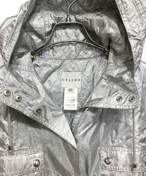 CELINE（セリーヌ）CELINE (セリーヌ) メタリックマウンテンパーカー シルバー サイズ:36の古着・服飾アイテム