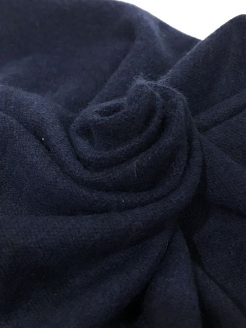 MACKINTOSH LONDON（マッキントッシュ ロンドン）MACKINTOSH LONDON (マッキントッシュ ロンドン) カシミヤストール ネイビーの古着・服飾アイテム