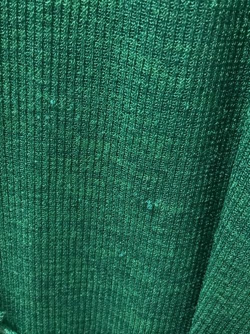 RELDI（レルディ）reldi (レルディ) WRAPED JERSEY DRESS シアーワンピース グリーン サイズ:Fの古着・服飾アイテム