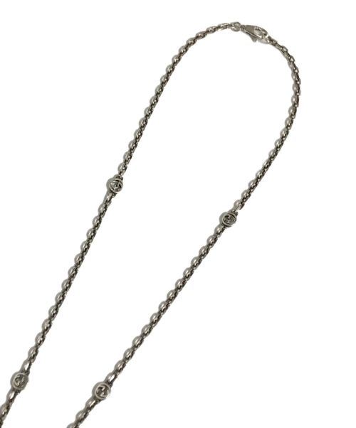GUCCI（グッチ）GUCCI (グッチ) インターロッキングG ハート ネックレス シルバー(色)×ブルー サイズ:記載なしの古着・服飾アイテム