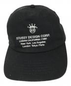 stussyステューシー）の古着「LP Design Crop Trucker Cap キャップ」｜ブラック