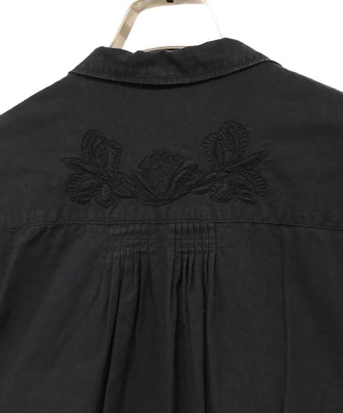 pheeta（フィータ）Pheeta (フィータ) 刺繍半袖シャツ ブラック サイズ:記載なしの古着・服飾アイテム