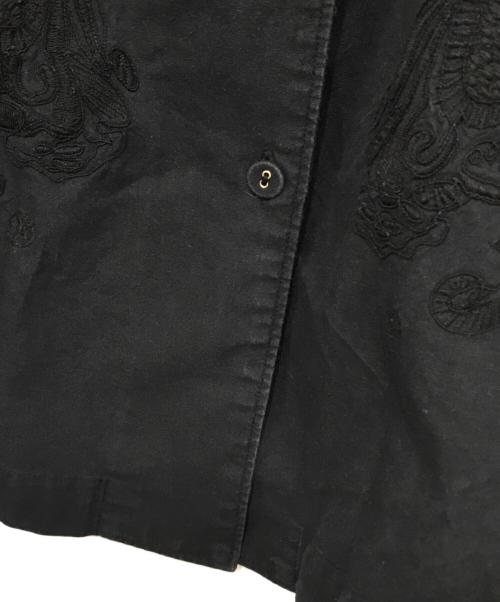 pheeta（フィータ）Pheeta (フィータ) 刺繍半袖シャツ ブラック サイズ:記載なしの古着・服飾アイテム