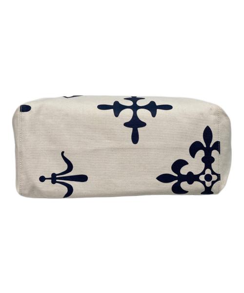 russet（ラシット）russet (ラシット) キャンバスショルダーバッグ アイボリー×ネイビーの古着・服飾アイテム