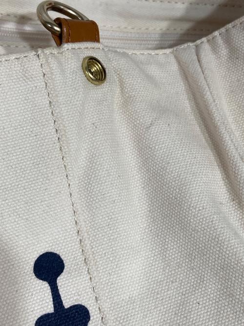 russet（ラシット）russet (ラシット) キャンバスショルダーバッグ アイボリー×ネイビーの古着・服飾アイテム