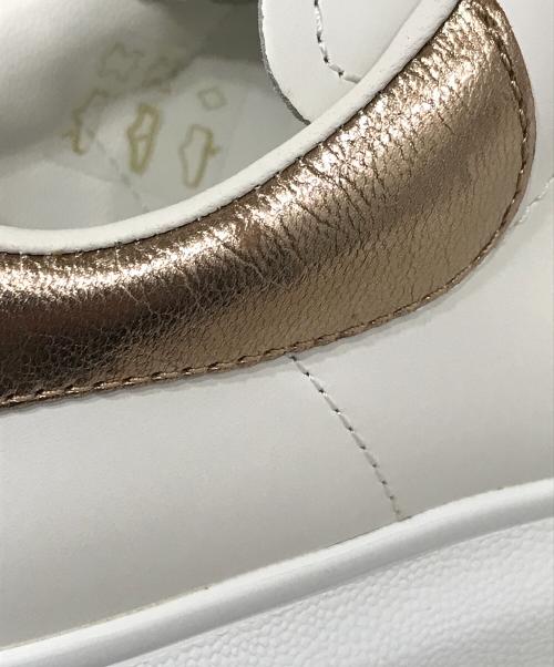 ALEXANDER McQUEEN（アレキサンダーマックイーン）ALEXANDER McQUEEN (アレキサンダーマックイーン) Oversize Sneakers  ローカットスニーカー ホワイト×ローズゴールド サイズ:34の古着・服飾アイテム