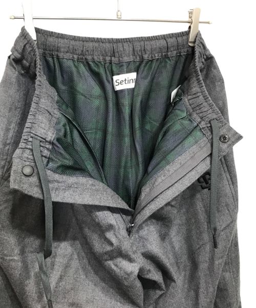 SETINN（セットイン）SETINN (セットイン) 24AW Tournament Flex Trousers トラウザーズパンツ グレー サイズ:Mの古着・服飾アイテム