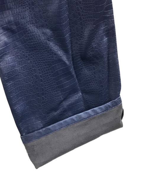 MSGM（エムエスジーエム）MSGM (エムエスジーエム) クロコデザインパンツ ネイビー サイズ:48の古着・服飾アイテム