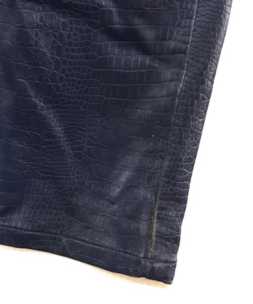 MSGM（エムエスジーエム）MSGM (エムエスジーエム) クロコデザインパンツ ネイビー サイズ:48の古着・服飾アイテム