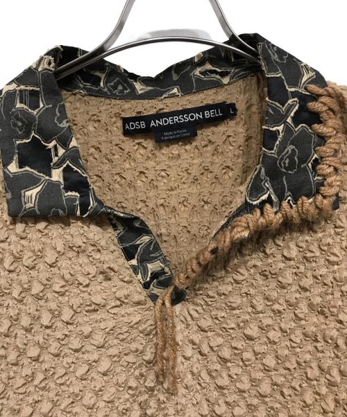 ANDERSON BELL（アンダースンベル）ANDERSON BELL (アンダースンベル) タン Sapa ポロシャツ ベージュ サイズ:Lの古着・服飾アイテム