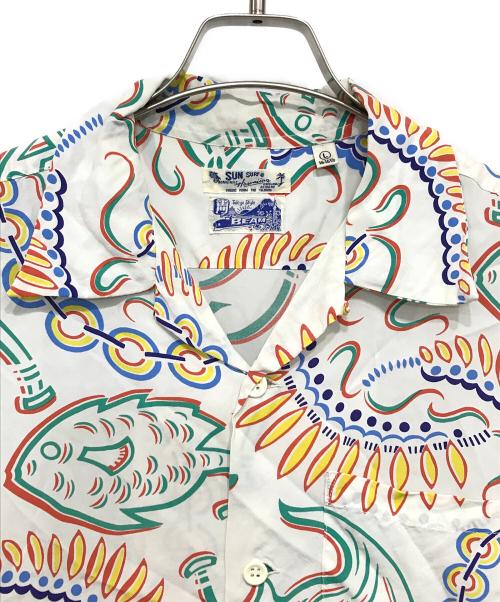 Sun Surf（サンサーフ）Sun Surf (サンサーフ) BEAMS BOY (ビームスボーイ) 別注 ハワイアン シャツ ホワイト サイズ:Lの古着・服飾アイテム