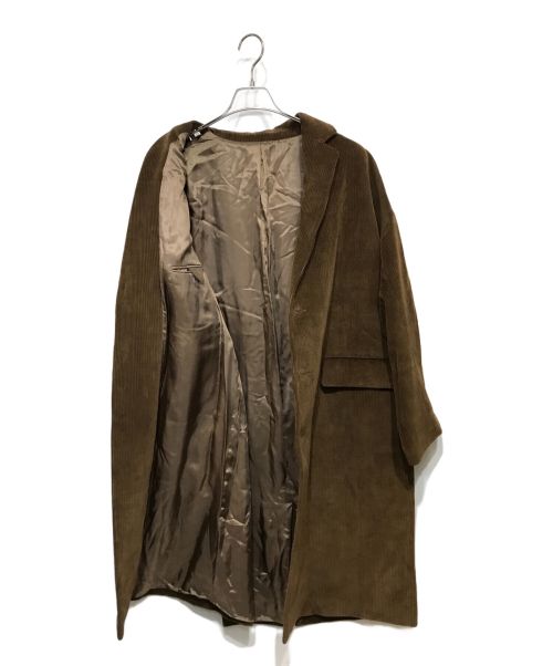 mamnick（マムニック）mamnick (マムニック) Lathkill Coat コーデュロイコート ブラウン サイズ:46の古着・服飾アイテム