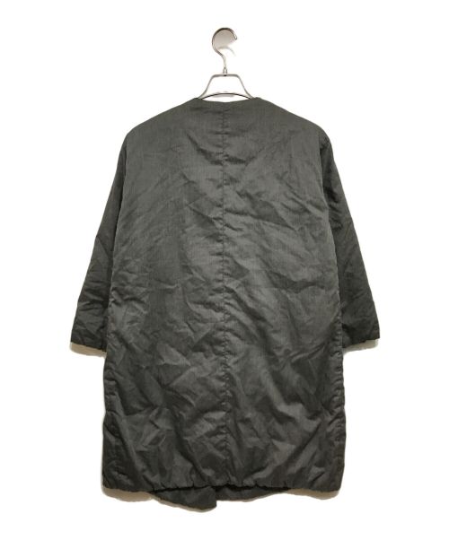 The Loft labo（ザロフトラボ）the loft labo (ザロフトラボ) ノーカラーダウンコート グレーの古着・服飾アイテム