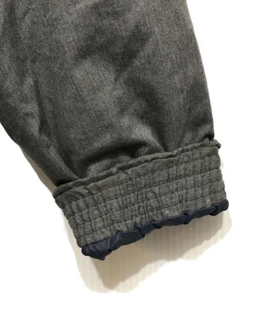 The Loft labo（ザロフトラボ）the loft labo (ザロフトラボ) ノーカラーダウンコート グレーの古着・服飾アイテム