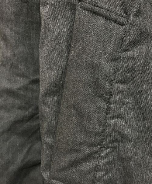 The Loft labo（ザロフトラボ）the loft labo (ザロフトラボ) ノーカラーダウンコート グレーの古着・服飾アイテム