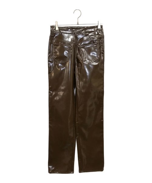MM6 Maison Margiela（エムエムシックスメゾンマルジェラ）MM6 Maison Margiela (エムエムシックス メゾンマルジェラ) コーティングバックトゥジーンズ ブラウン サイズ:38の古着・服飾アイテム