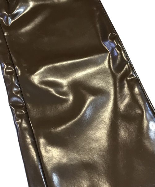 MM6 Maison Margiela（エムエムシックスメゾンマルジェラ）MM6 Maison Margiela (エムエムシックス メゾンマルジェラ) コーティングバックトゥジーンズ ブラウン サイズ:38の古着・服飾アイテム