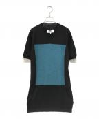 MM6 Maison Margielaエムエムシックスメゾンマルジェラ）の古着「ニットワンピース」｜ブラック