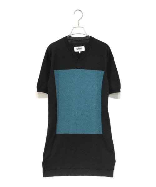 MM6 Maison Margiela（エムエムシックスメゾンマルジェラ）MM6 Maison Margiela (エムエムシックスメゾンマルジェラ) ニットワンピース ブラック サイズ:Sの古着・服飾アイテム