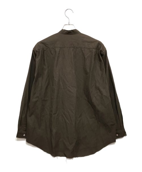 MARKA（マーカ）MARKA (マーカ) 別注 カットオフバンドカラーシャツ ブラウン サイズ:2の古着・服飾アイテム