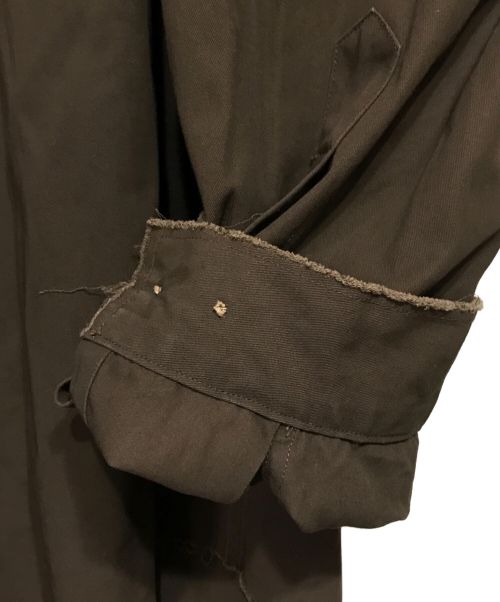 MARKA（マーカ）MARKA (マーカ) 別注 カットオフバンドカラーシャツ ブラウン サイズ:2の古着・服飾アイテム