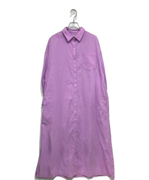 SHENERY（シーナリー）SHENERY (シーナリー) コットンマキシシャツワンピース パープル サイズ:34の古着・服飾アイテム