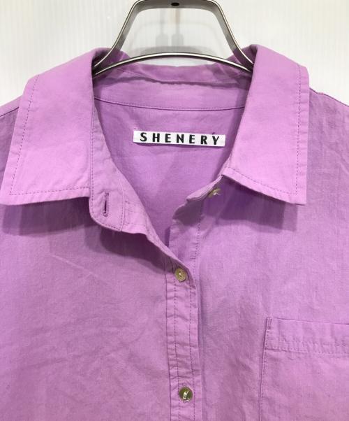 SHENERY（シーナリー）SHENERY (シーナリー) コットンマキシシャツワンピース パープル サイズ:34の古着・服飾アイテム
