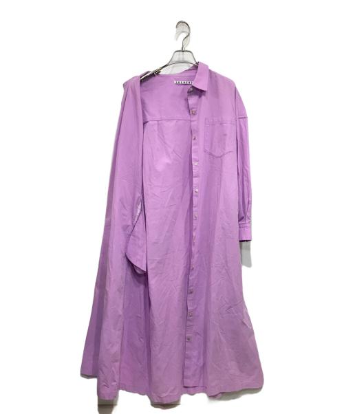 SHENERY（シーナリー）SHENERY (シーナリー) コットンマキシシャツワンピース パープル サイズ:34の古着・服飾アイテム