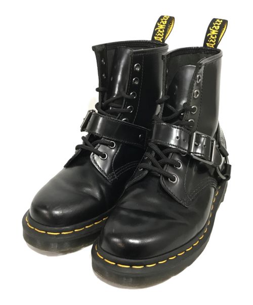 Dr.Martens（ドクターマーチン）Dr.Martens (ドクターマーチン) ８ホールバックルブーツ ブラック サイズ:UK5の古着・服飾アイテム