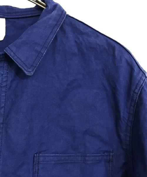 Henry Beaudeux（ヘンリー ビューデュクス）HENRY BEAUDEUX (ヘンリー ビューデュクス) ユーロカバーオールジャケット ブルー サイズ:52の古着・服飾アイテム