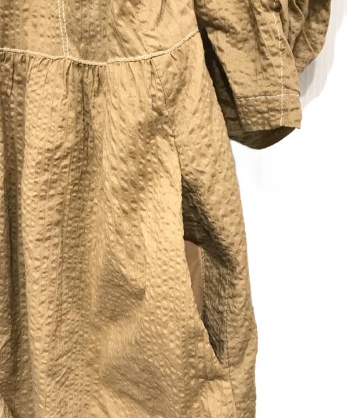 MURRAL（ミューラル）MURRAL (ミューラル) ウェーブコットンティアードドレス ベージュ サイズ:1の古着・服飾アイテム