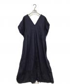 JOURNAL STANDARD relumeジャーナルスタンダード レリューム）の古着「コットンボイルクリンクルタックカフタンワンピース」｜パープル