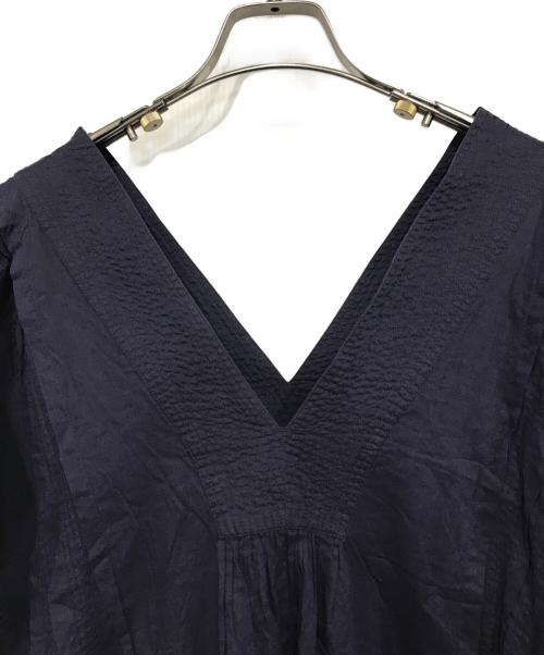 JOURNAL STANDARD relume（ジャーナルスタンダード レリューム）JOURNAL STANDARD relume (ジャーナルスタンダード レリューム) コットンボイルクリンクルタックカフタンワンピース パープル サイズ:Fの古着・服飾アイテム