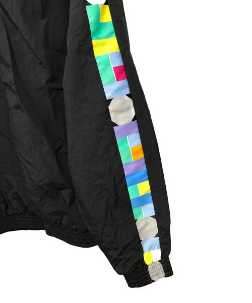 adidas（アディダス）adidas (アディダス) マンチェスター ユナイテッド ピーター サヴィル ハーフジップ ナイロントラックジャケット ブラック サイズ:Mの古着・服飾アイテム