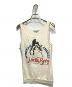 Hysteric Glamourヒステリックグラマー）の古着「オールドヒスガールキャミトップ」｜ホワイト