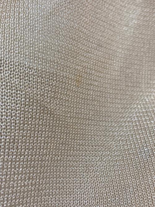 CLANE（クラネ）CLANE (クラネ) SHEER VNECK KNIT TOPS シアー ブイネック ニットトップス ベージュ サイズ:1の古着・服飾アイテム