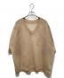 CLANE（クラネ）の古着「SHEER VNECK KNIT TOPS シアー ブイネック ニットトップス」｜ベージュ