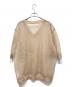 CLANE (クラネ) SHEER VNECK KNIT TOPS シアー ブイネック ニットトップス ベージュ サイズ:1：5000円