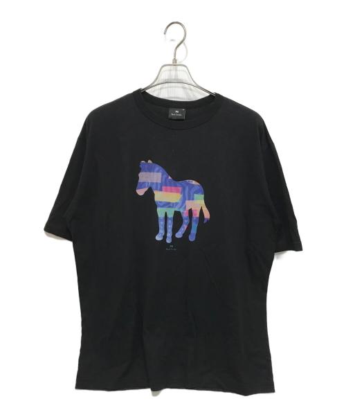 PAUL SMITH（ポールスミス）PAUL SMITH (ポールスミス) プリントTシャツ ブラック サイズ:XLの古着・服飾アイテム