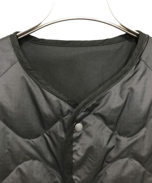 nanamica（ナナミカ）nanamica (ナナミカ) Reversible Down Cardigan ブラックの古着・服飾アイテム