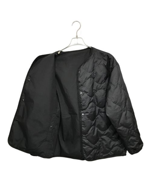 nanamica（ナナミカ）nanamica (ナナミカ) Reversible Down Cardigan ブラックの古着・服飾アイテム