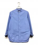 CINOHチノ）の古着「バンドカラーシャツ」｜ブルー