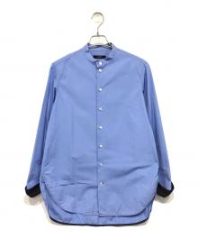 CINOH（チノ）の古着「バンドカラーシャツ」｜ブルー