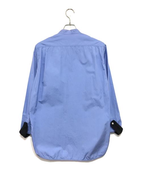 CINOH（チノ）CINOH (チノ) バンドカラーシャツ ブルー サイズ:44の古着・服飾アイテム