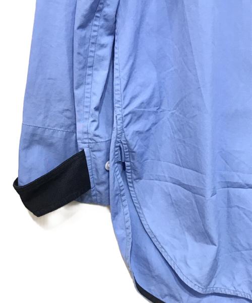 CINOH（チノ）CINOH (チノ) バンドカラーシャツ ブルー サイズ:44の古着・服飾アイテム