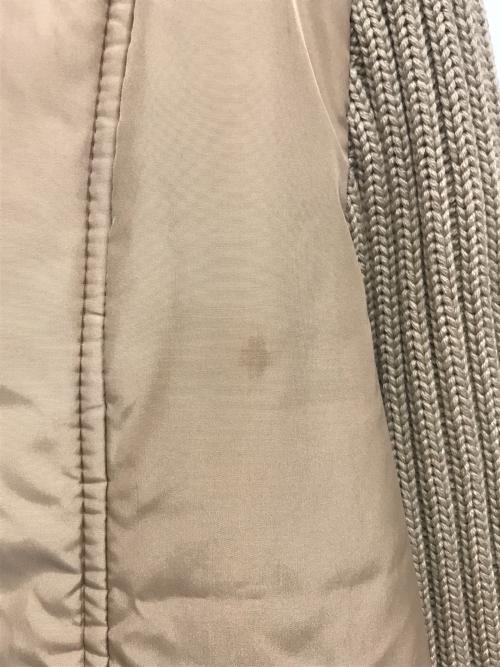 MAX&Co.（マックスアンドコー）MAX&Co. (マックスアンドコー) QUILTED JACKET ニット切替ジャケット ベージュ サイズ:42の古着・服飾アイテム