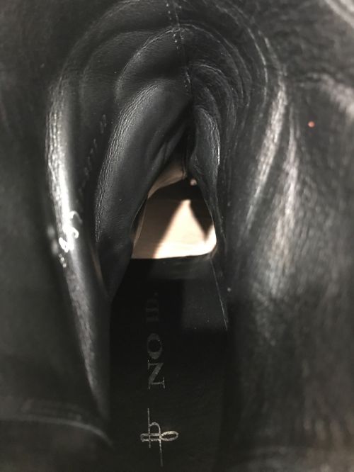 NO ID.（ノーアイディー）NO ID. (ノーアイディー) ドレープヒールブーツ ブラック サイズ:40の古着・服飾アイテム