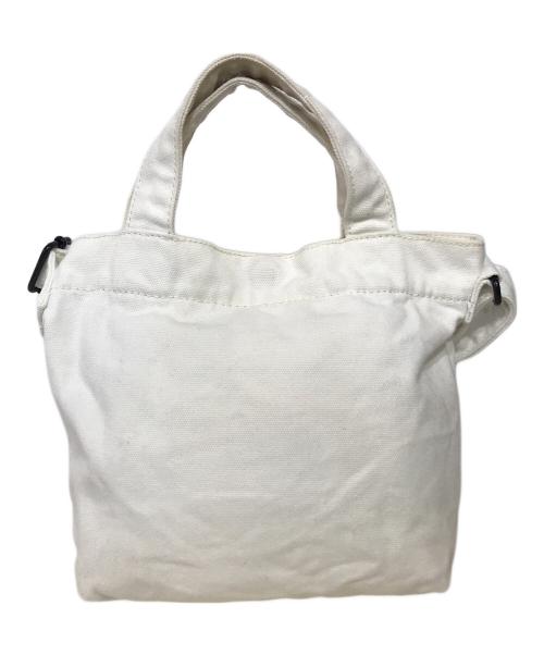 Onitsuka Tiger（オニツカタイガー）Onitsuka Tiger (オニツカタイガー) SMALL CANVAS BAG ホワイトの古着・服飾アイテム